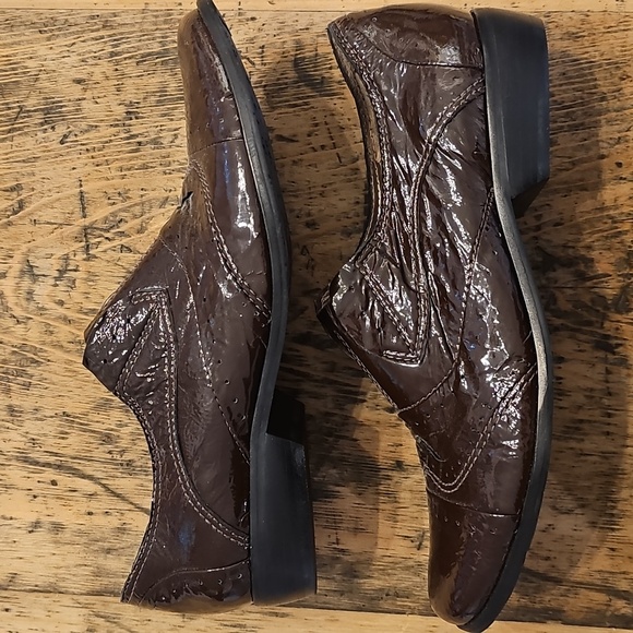 MATISSE Ducky Patent Leather Brown Oxford Size 7.5 - Picture 5 of 10